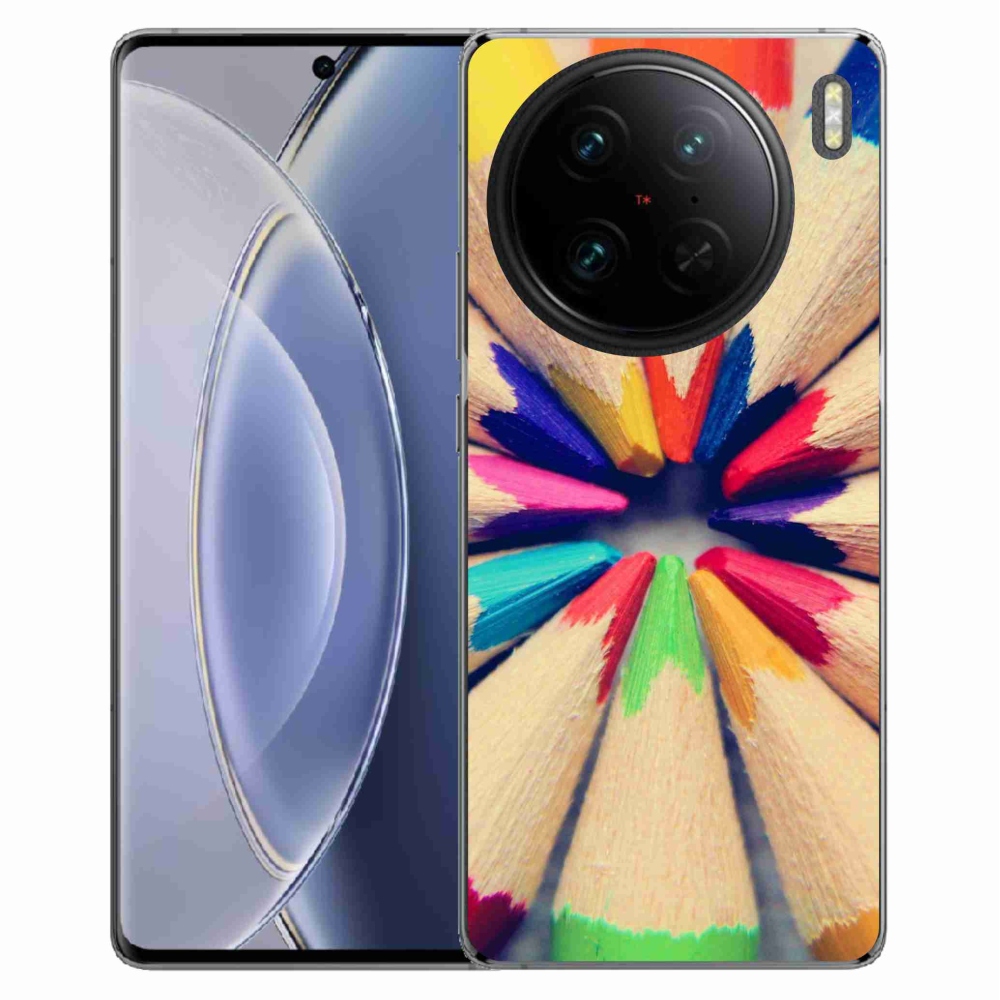Gelový kryt mmCase na Vivo X90 Pro - pastelky 