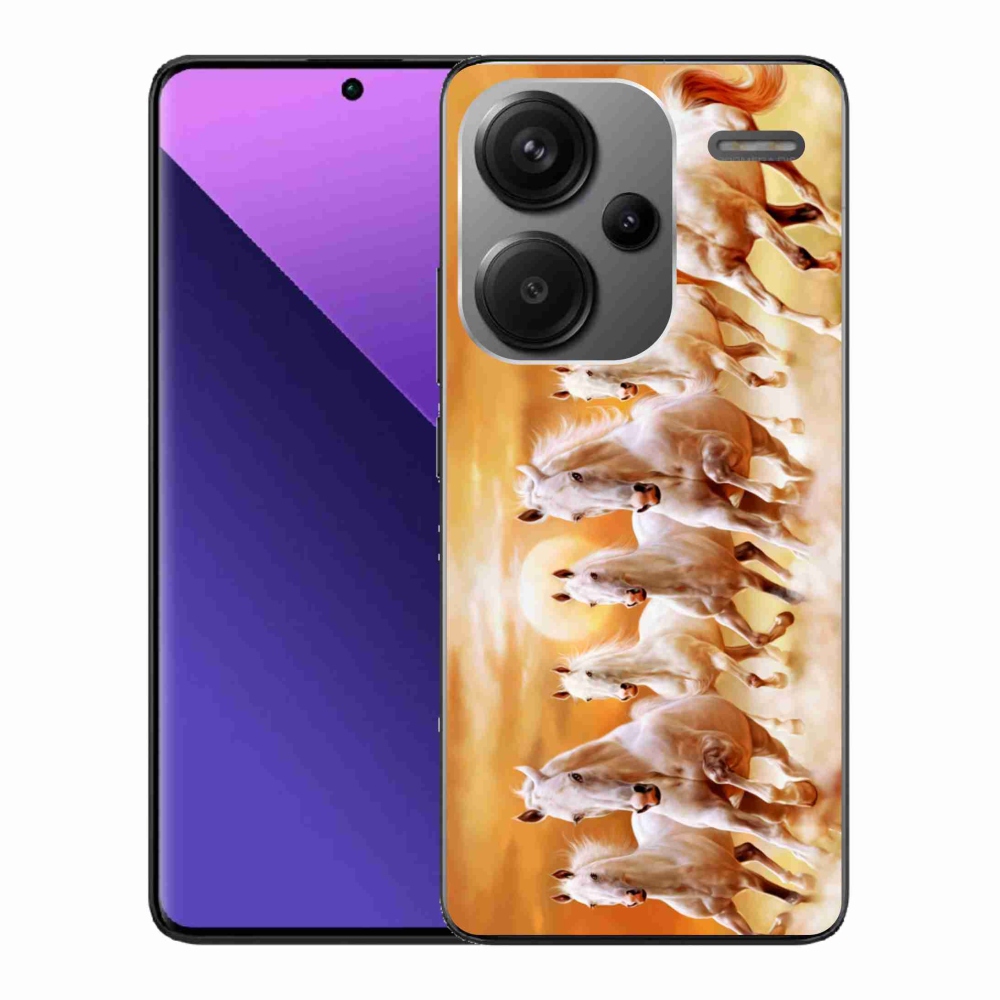 Gelový obal mmCase na Xiaomi Redmi Note 13 Pro+ 5G - koně 2