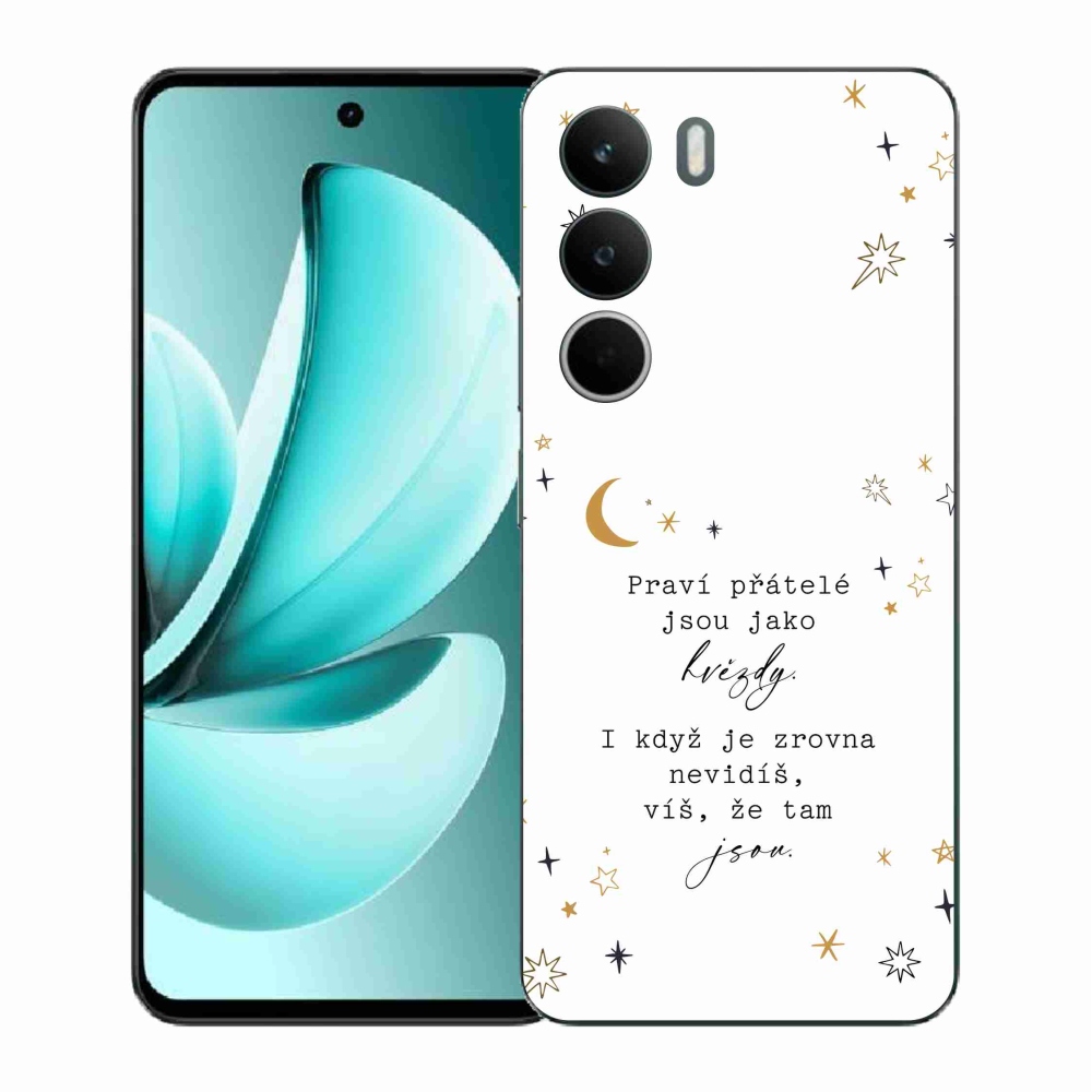 Gelový kryt mmCase na Realme C71 - citát 6 bílé pozadí