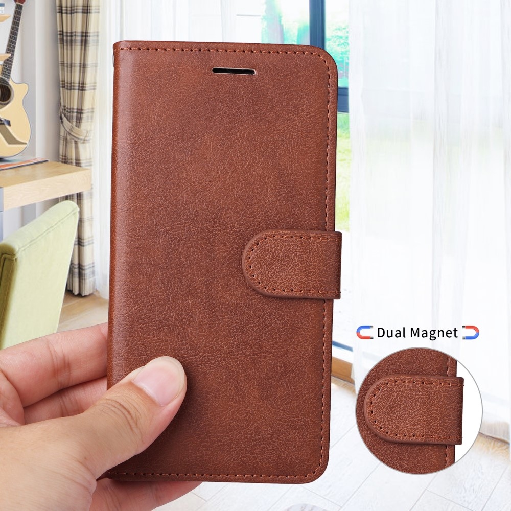 Wallet knížkové pouzdro na Xiaomi Redmi A5 (173.45x79.35x8.45mm) - hnědé