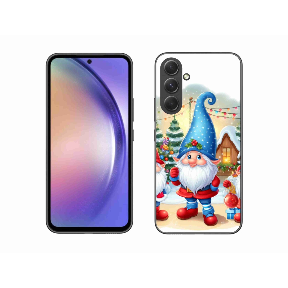 Gelový kryt mmCase na Samsung Galaxy A54 5G - vánoční skřítci