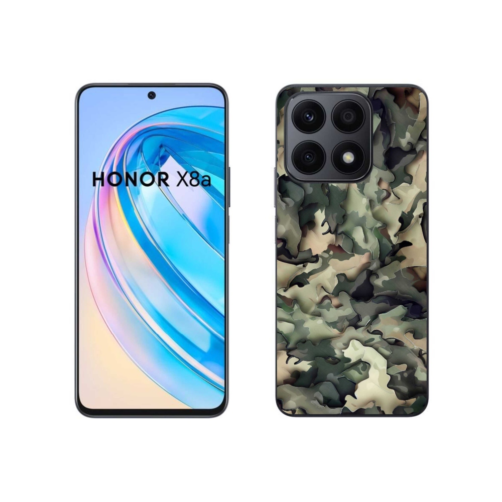 Gelový kryt mmCase na Honor X8a - maskáčový vzor 9