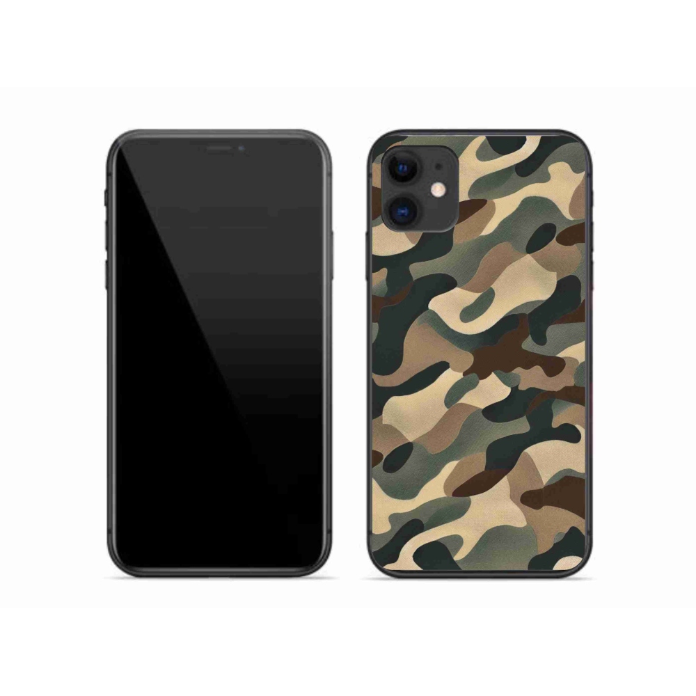 Gelový kryt mmCase na iPhone 11 - maskáčový vzor 11