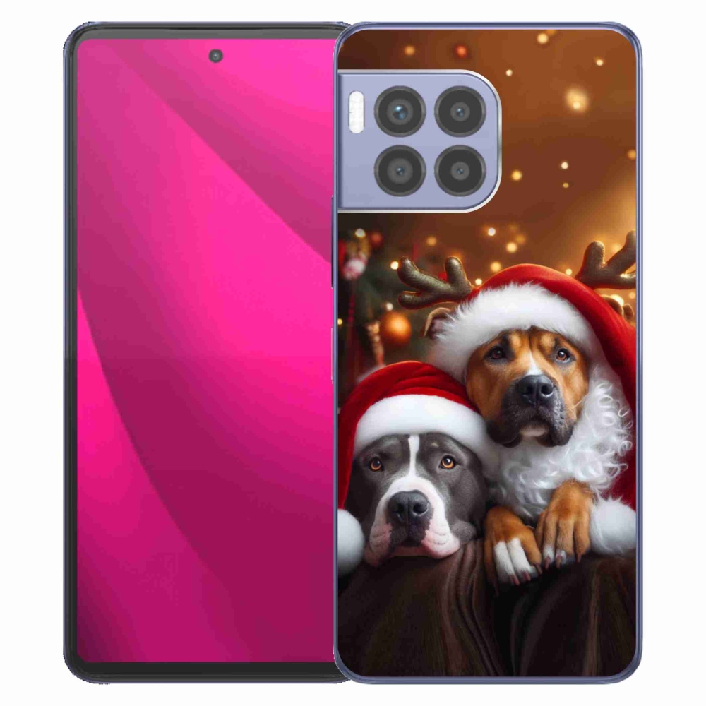Gelový kryt mmCase na T-Mobile T Phone 2 Pro - vánoční psi