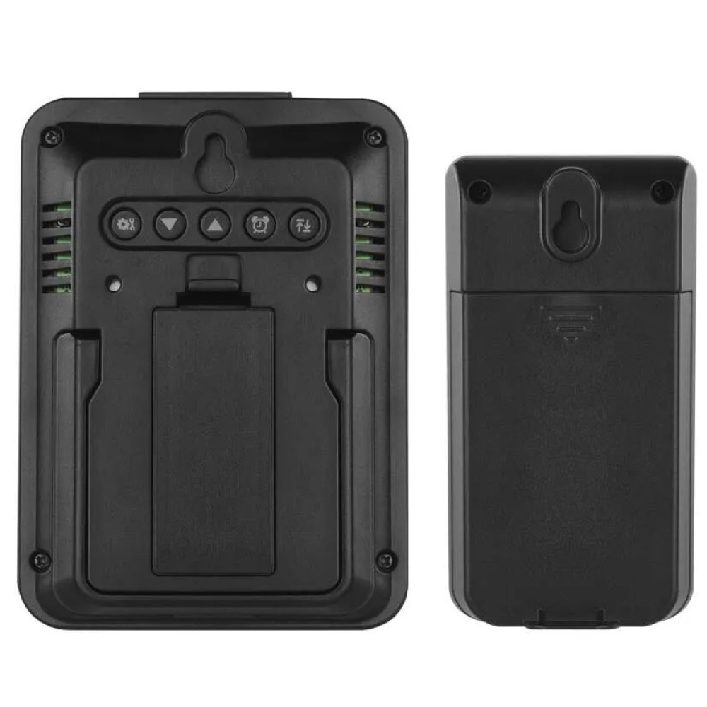 Digitální teploměr, bezdrátové čidlo, budík E8636