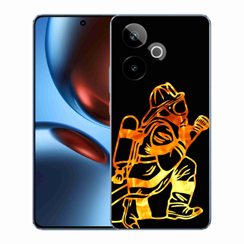 Gelový kryt mmCase na Realme GT 7 5G/GT 7T 5G - hasič 1