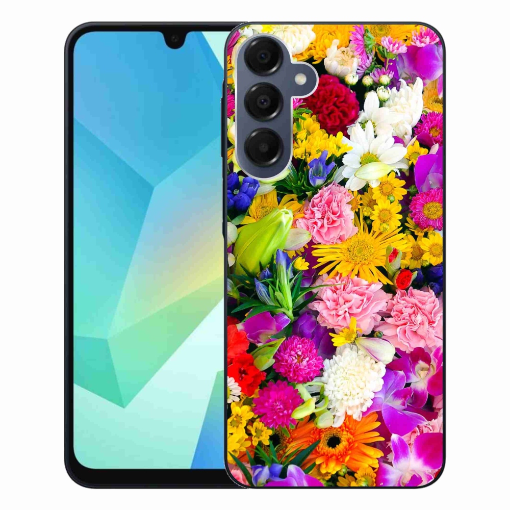 Gelový kryt mmCase na Samsung Galaxy A16 4G/5G - květiny 12
