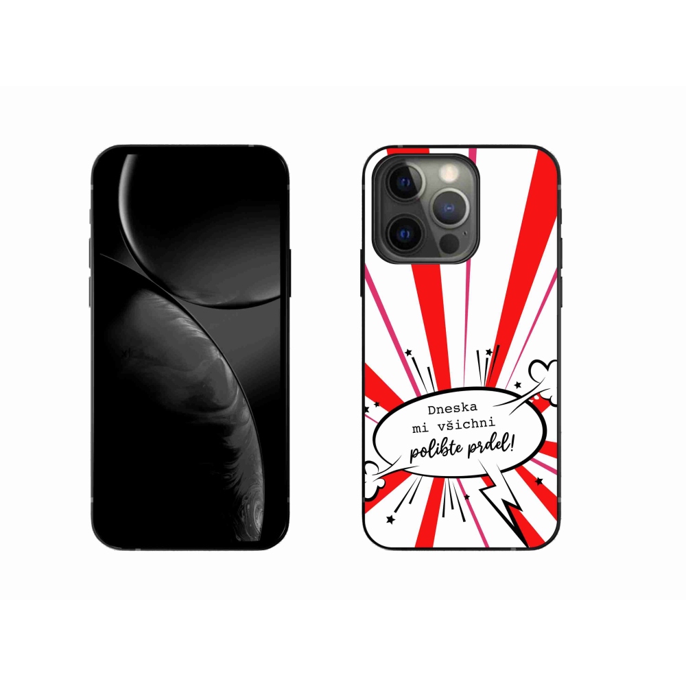 Gelový kryt mmCase na iPhone 13 Pro 6.1 - vtipný text 15 bílé pozadí
