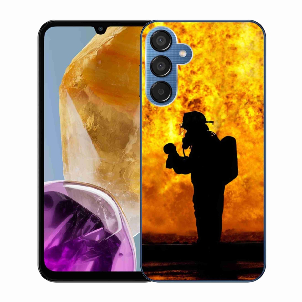 Gelový kryt mmCase na Samsung Galaxy M15 5G - hasič