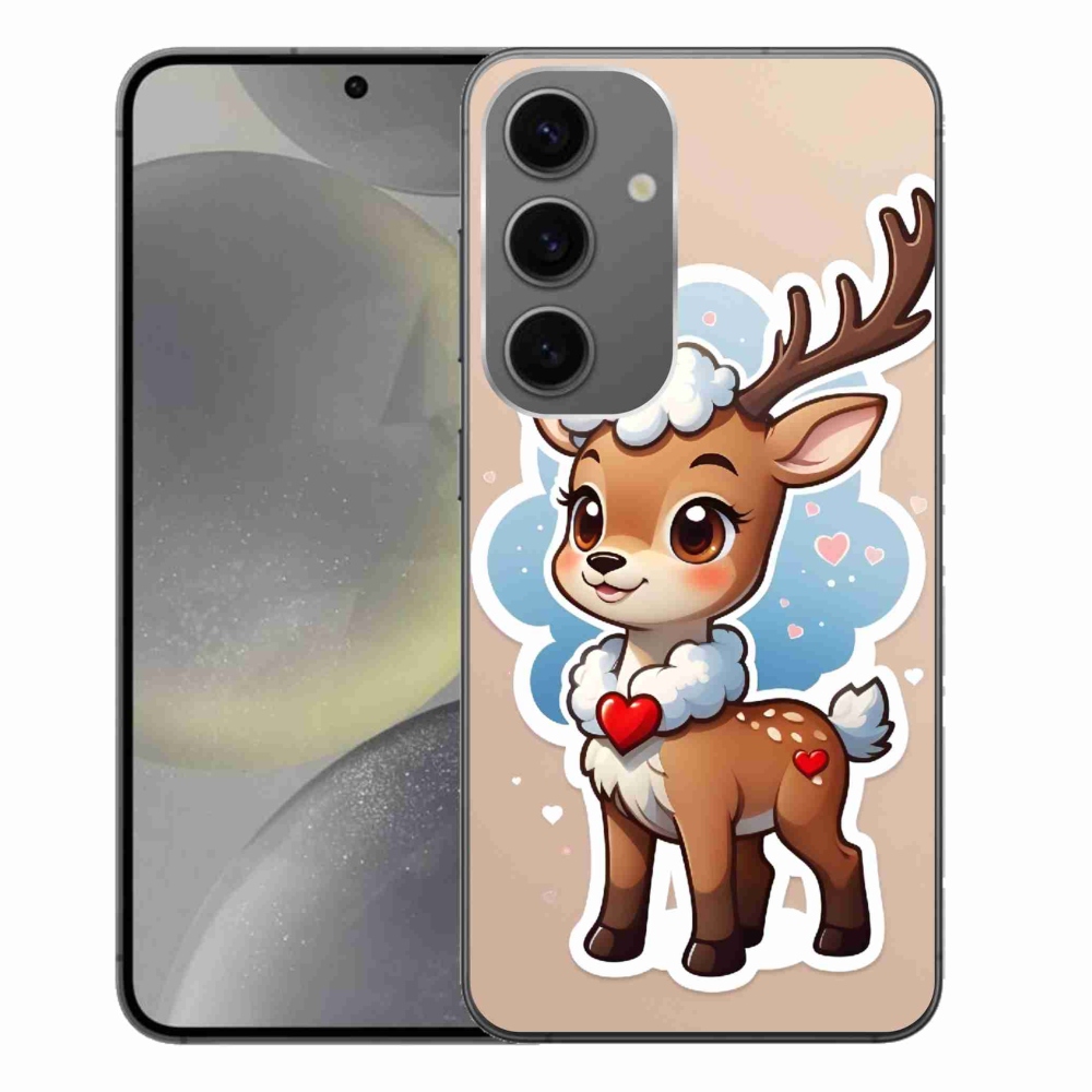 Gelový kryt mmCase na Samsung Galaxy S24+ - kreslený sob