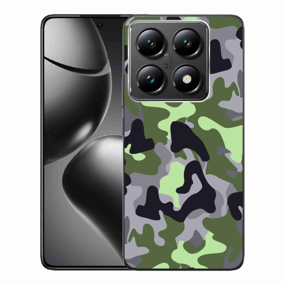 Gelový kryt mmCase na Xiaomi 14T Pro - maskáčový vzor 7