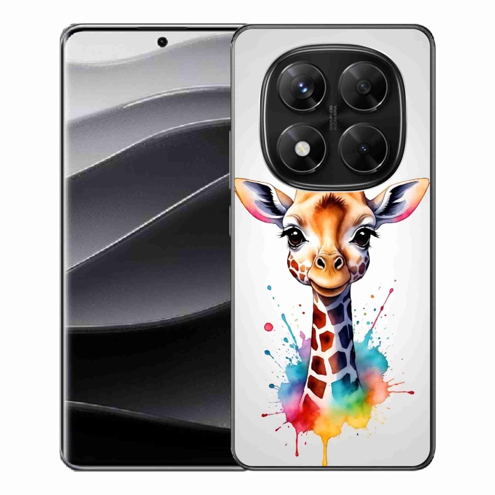 Gelový kryt mmCase na Xiaomi Redmi Note 14 Pro 5G/Poco X7 5G - žirafa 1