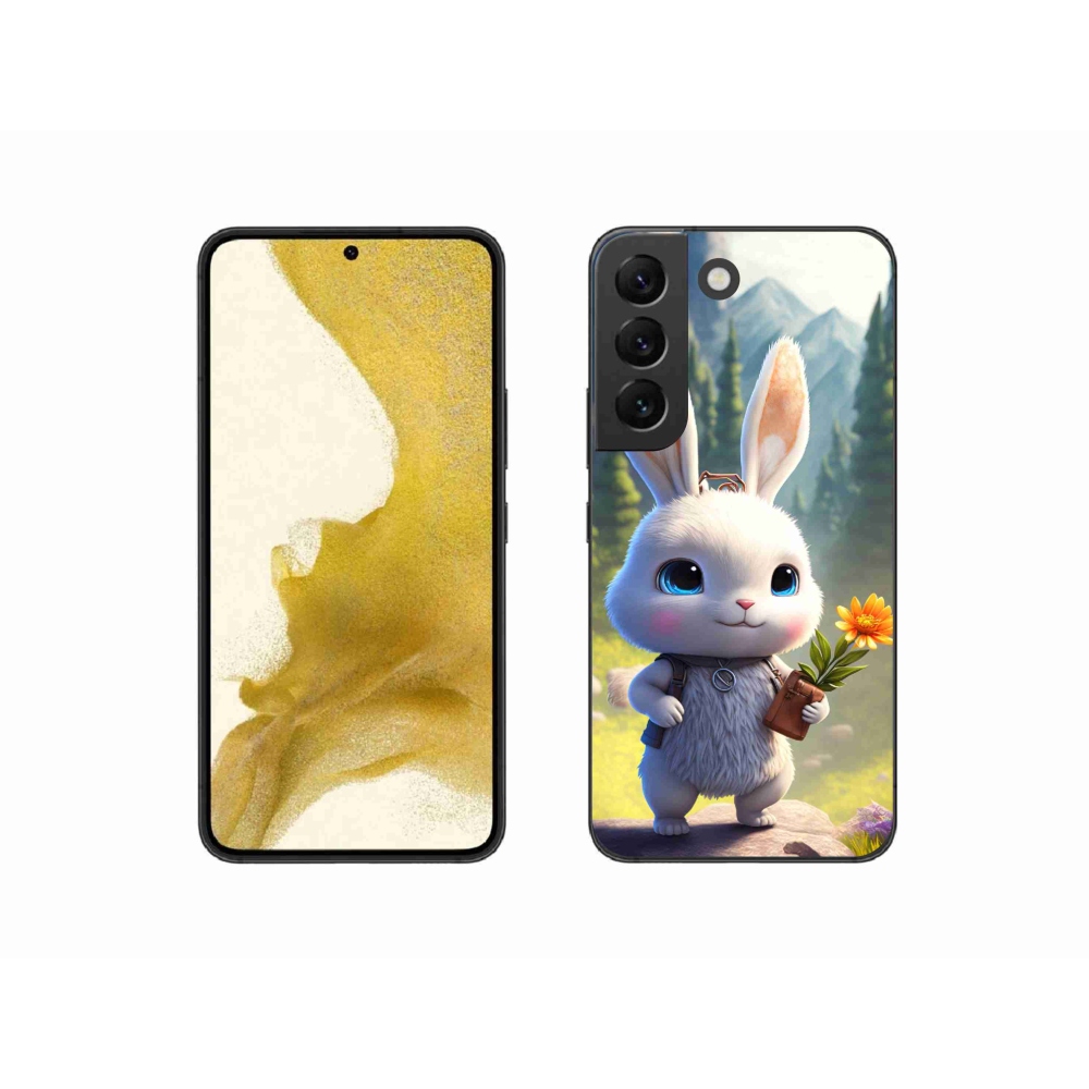 Gelový kryt mmCase na Samsung Galaxy S22 5G - roztomilý králíček