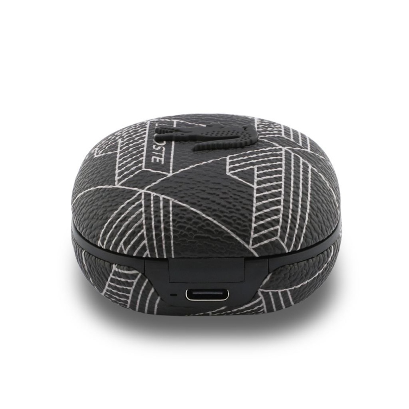 Lacoste Monogram Blend ANC/ENC TWS Bezdrátová Sluchátka Black