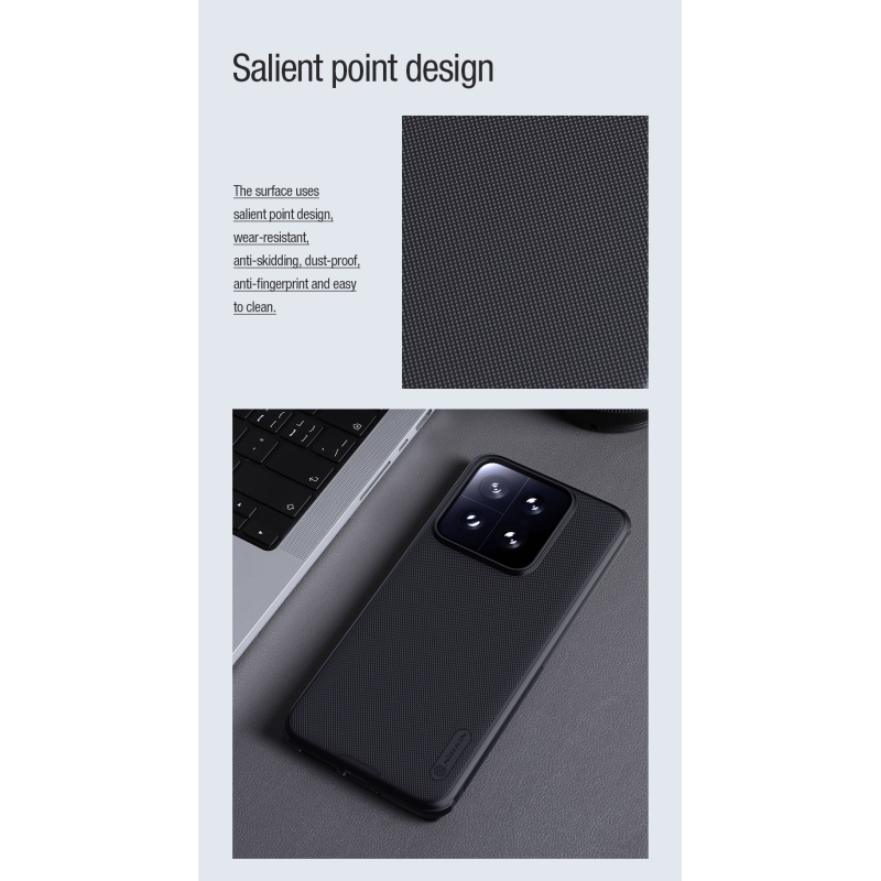 Nillkin Super Frosted PRO Magnetic Zadní Kryt pro Xiaomi 14 Black