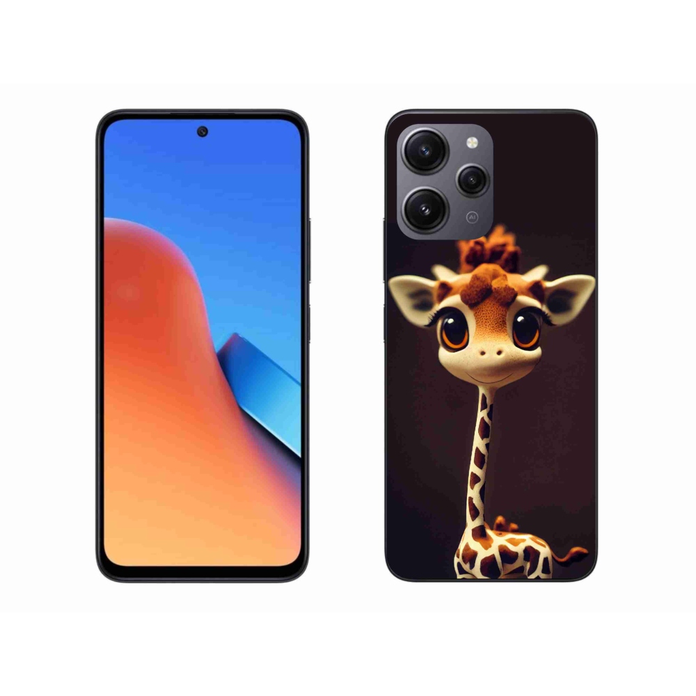 Gelový kryt mmCase na Xiaomi Redmi 12 - malá žirafa