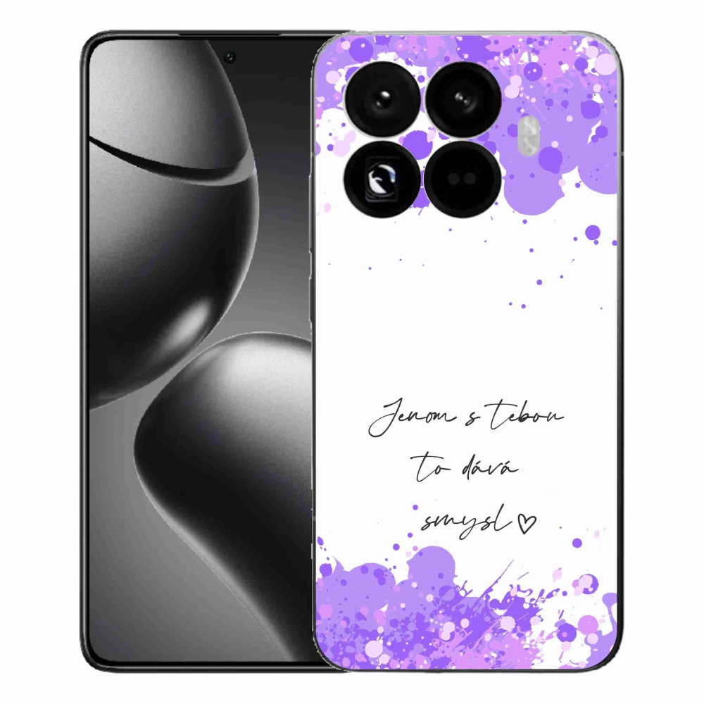 Gelový kryt mmCase na Xiaomi 15T Pro - zamilovaný text bílé pozadí