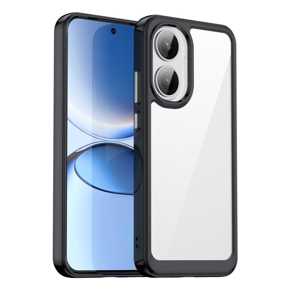 Gelový obal s pevnými zády na Xiaomi Poco F7 5G - černý