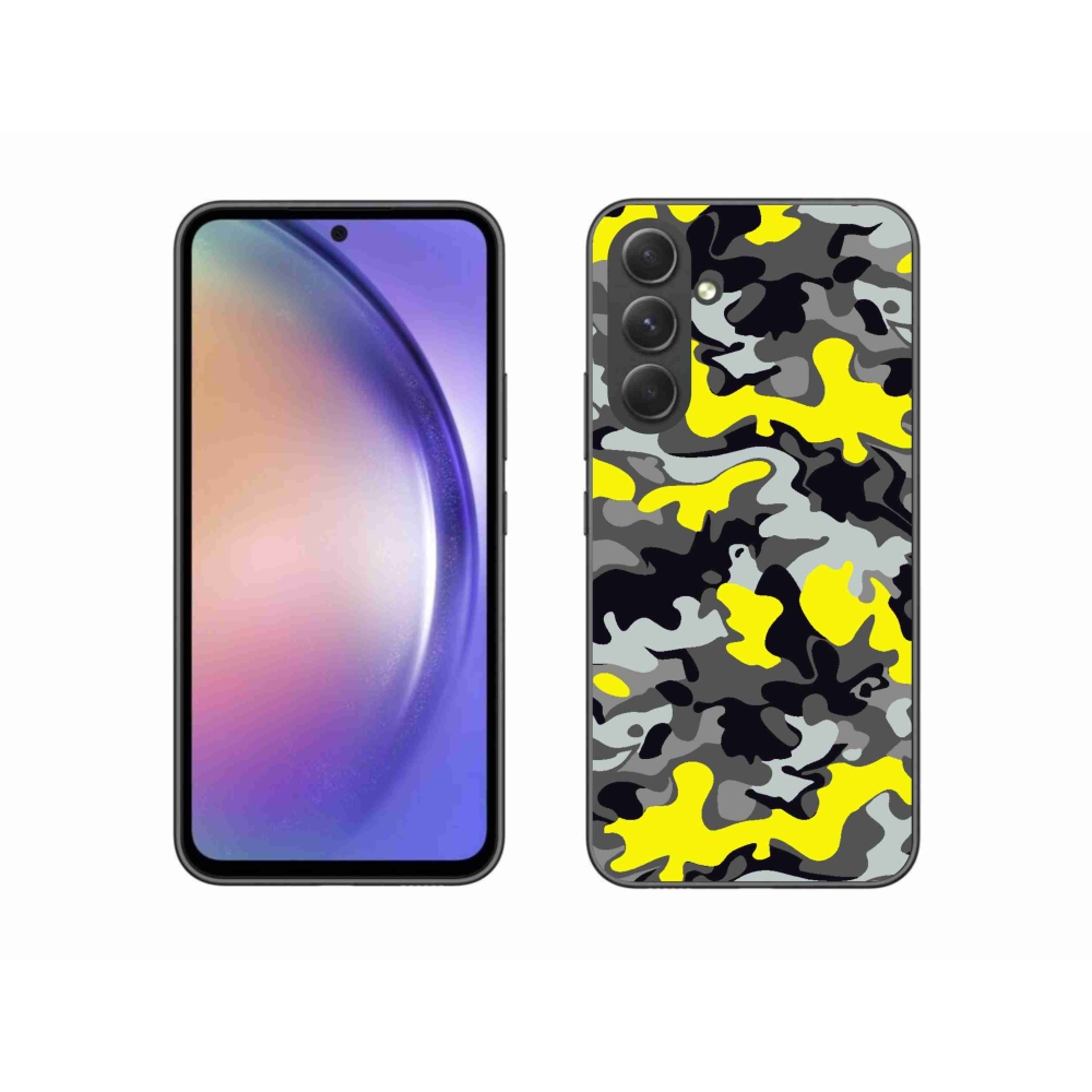 Gelový kryt mmCase na Samsung Galaxy A54 5G - maskáčový vzor 6