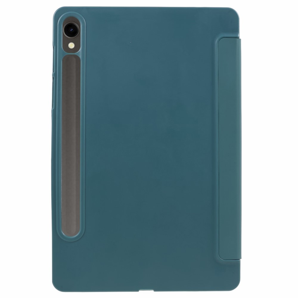 Polohovatelné pouzdro na Samsung Galaxy Tab S9/Tab S10 - tmavězelené