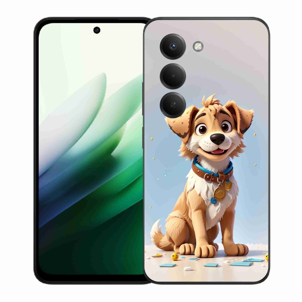Gelový kryt mmCase na Xiaomi Redmi 15 5G (169mm) - kreslené štěně