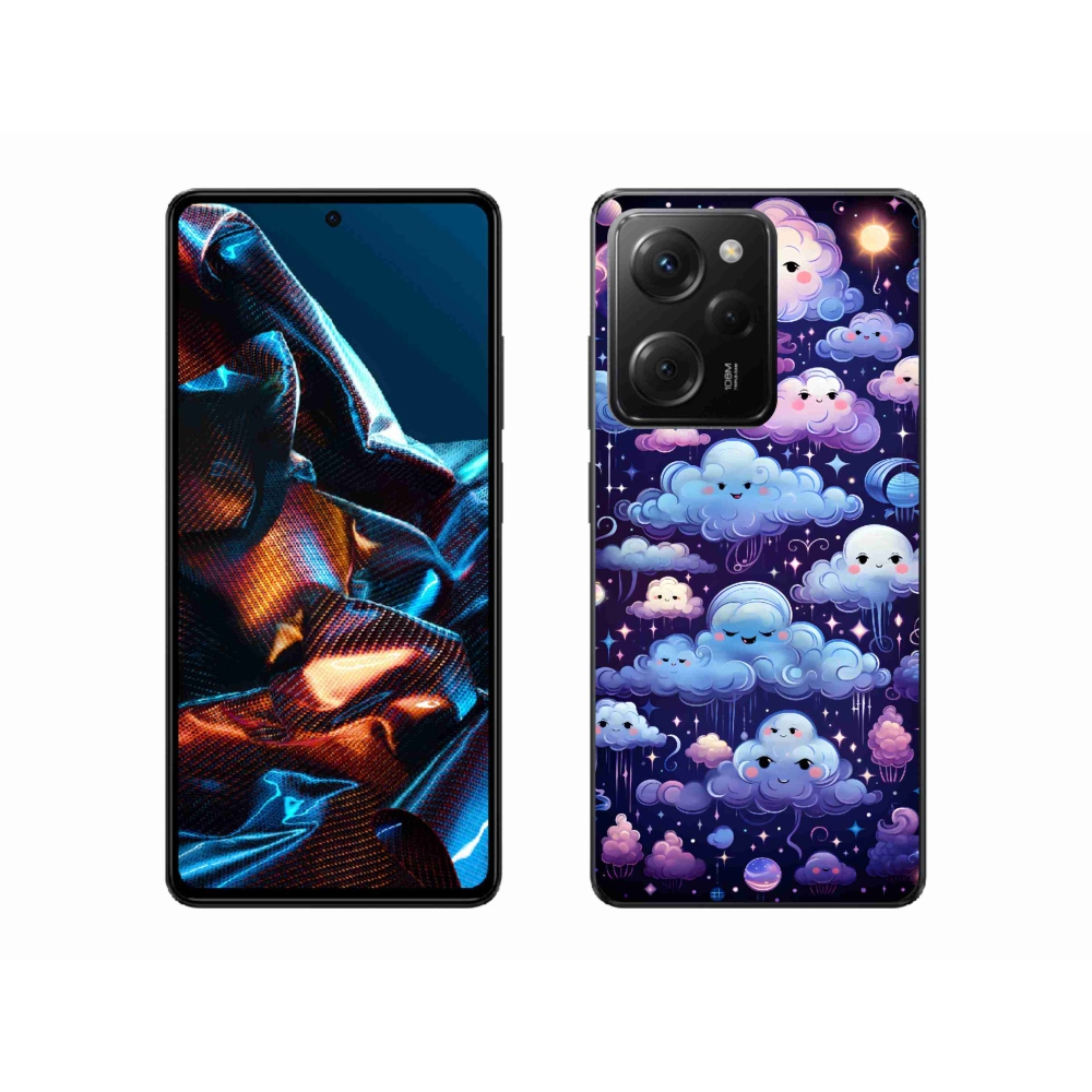 Gelový kryt mmCase na Xiaomi Poco X5 Pro 5G - mráčky
