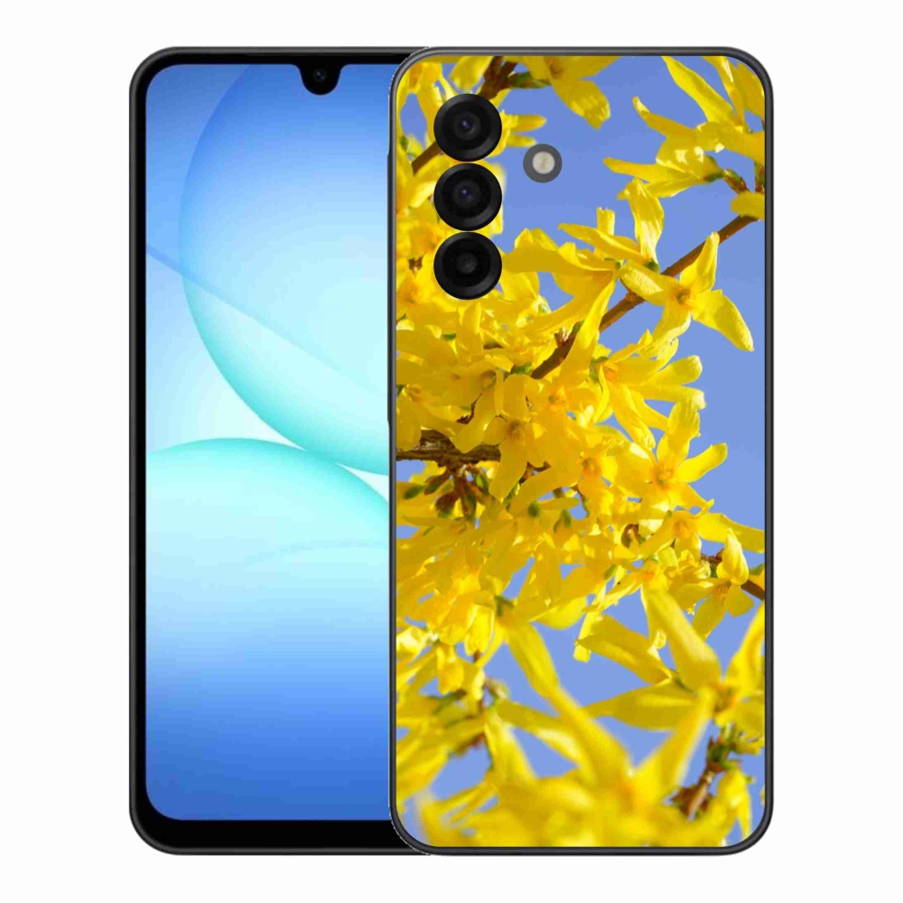Gelový kryt mmCase na Samsung Galaxy A17 5G - žluté květy