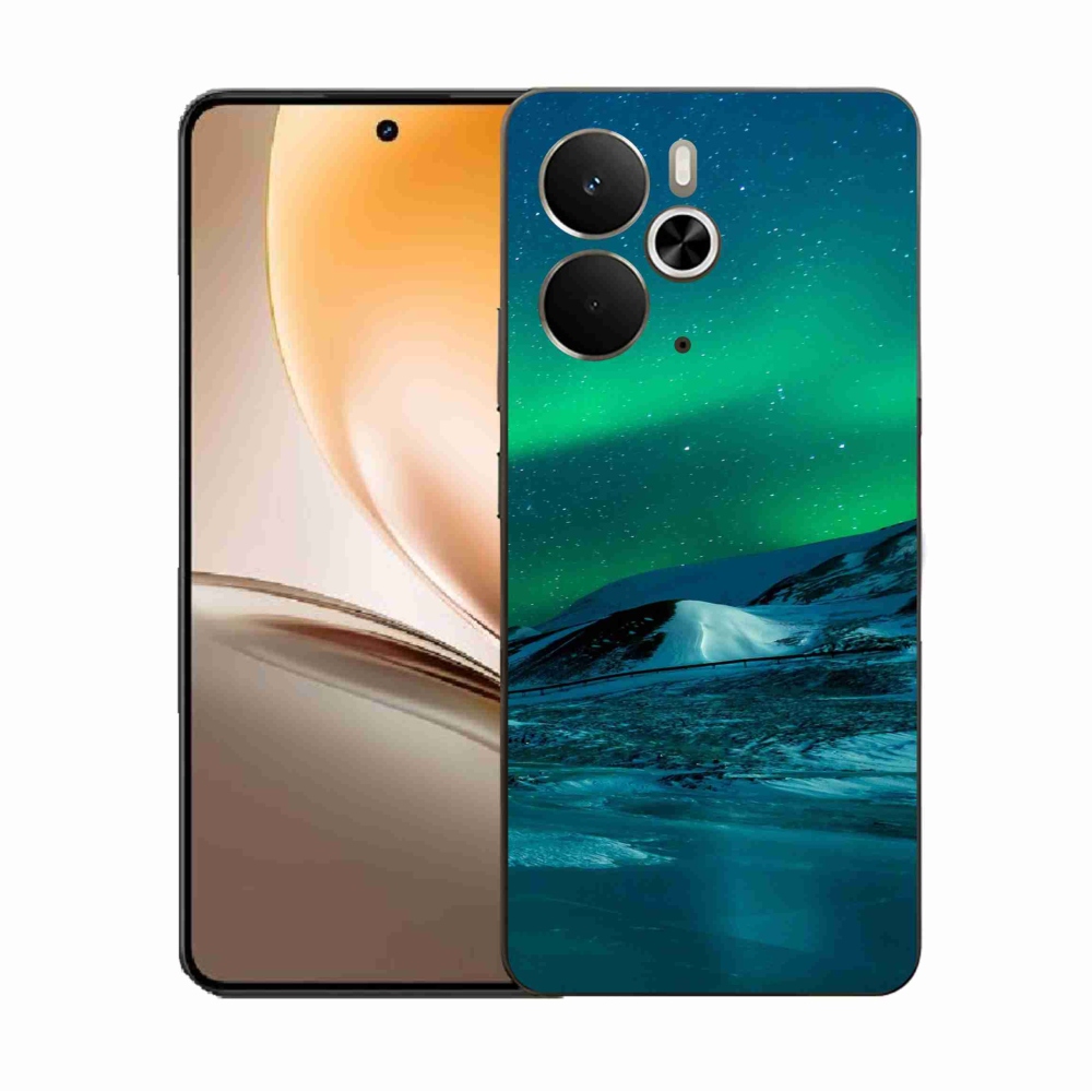 Gelový kryt mmCase na Realme 14 5G - polární záře