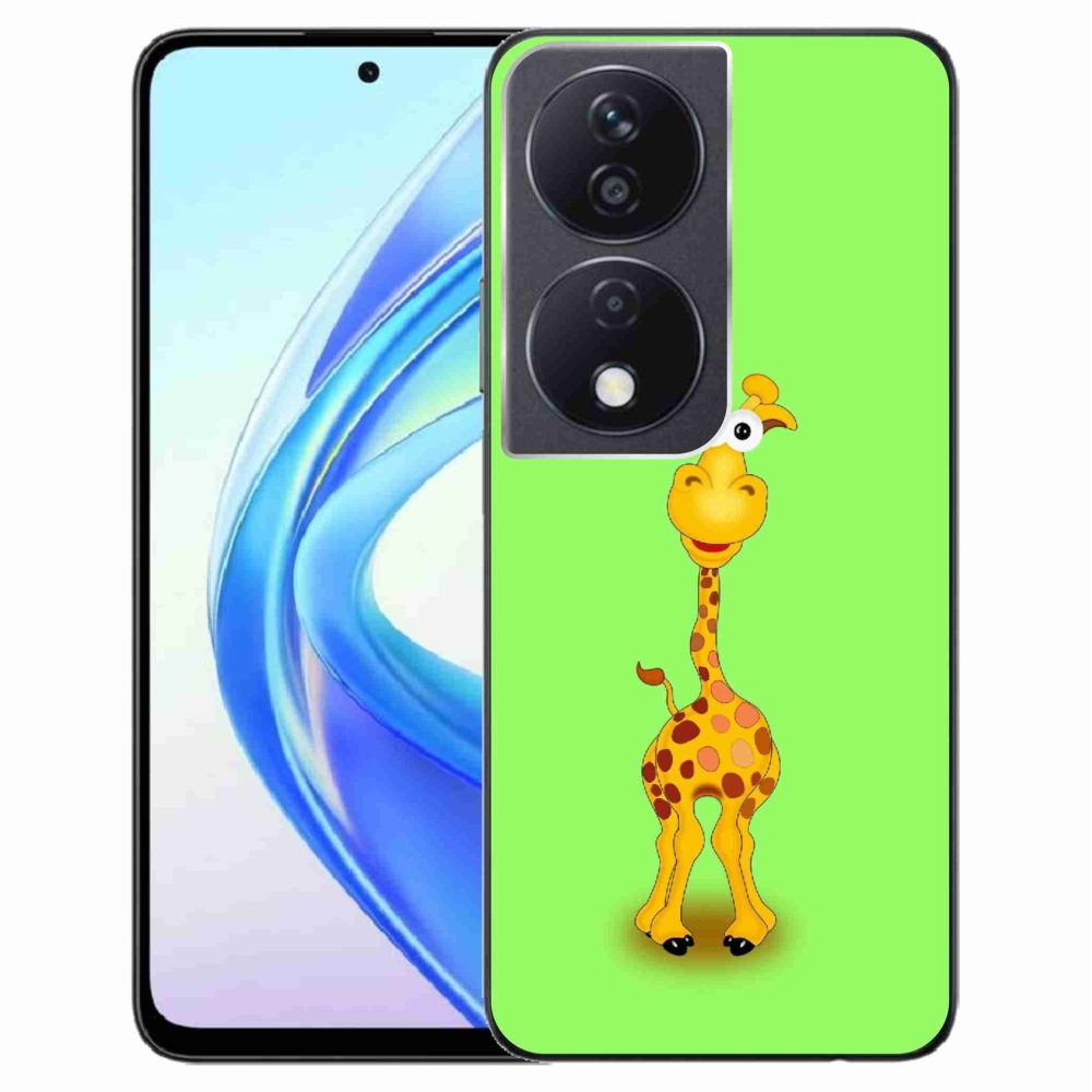 Gelový kryt mmCase na Honor X7b/Honor 90 Smart - kreslená žirafa