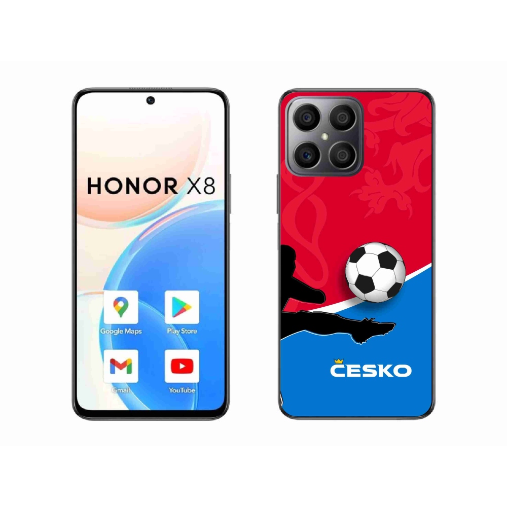 Gelový kryt mmCase na Honor X8 4G - fotbal Česko 2
