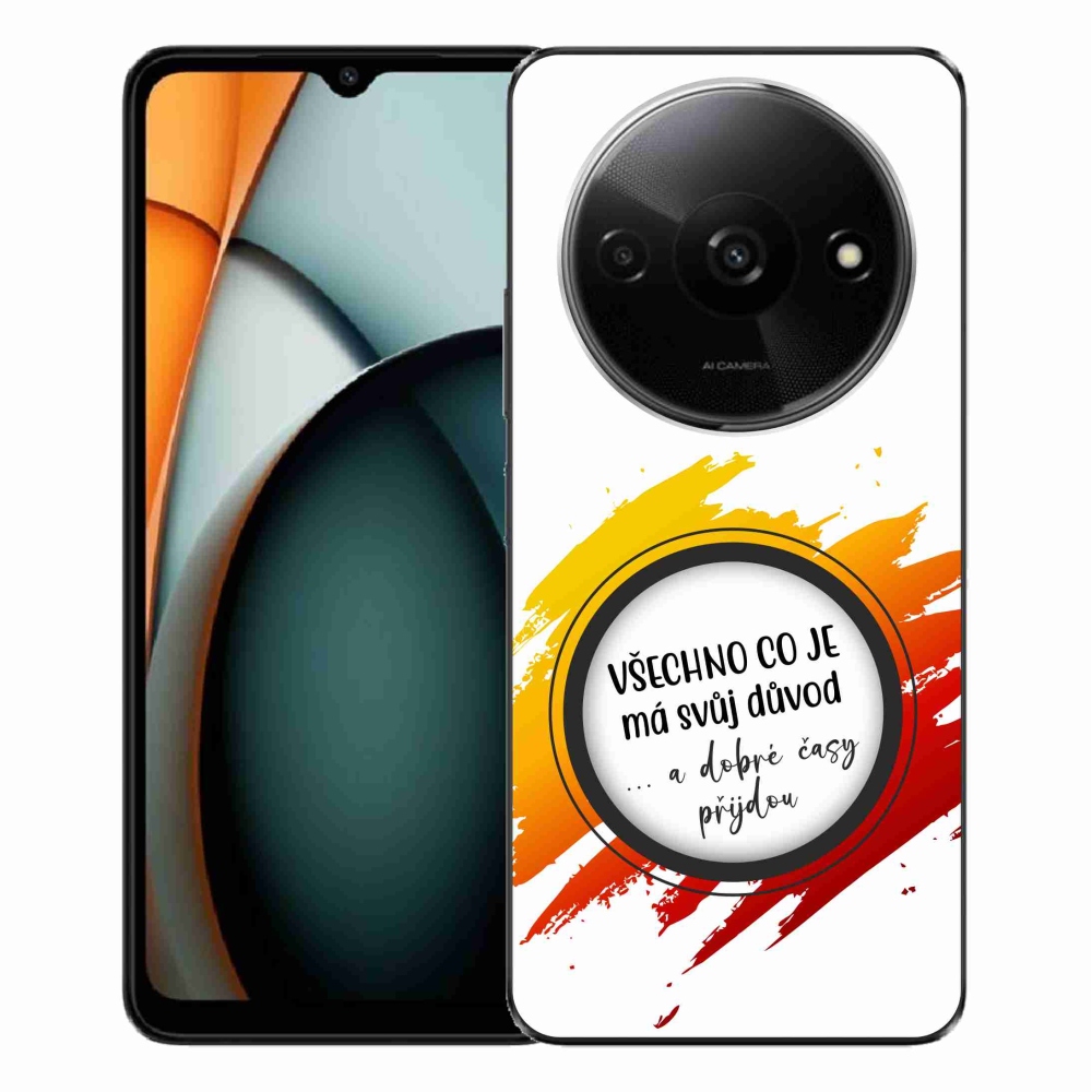 Gelový kryt mmCase na Xiaomi Redmi A3  - citát 3 bílé pozadí