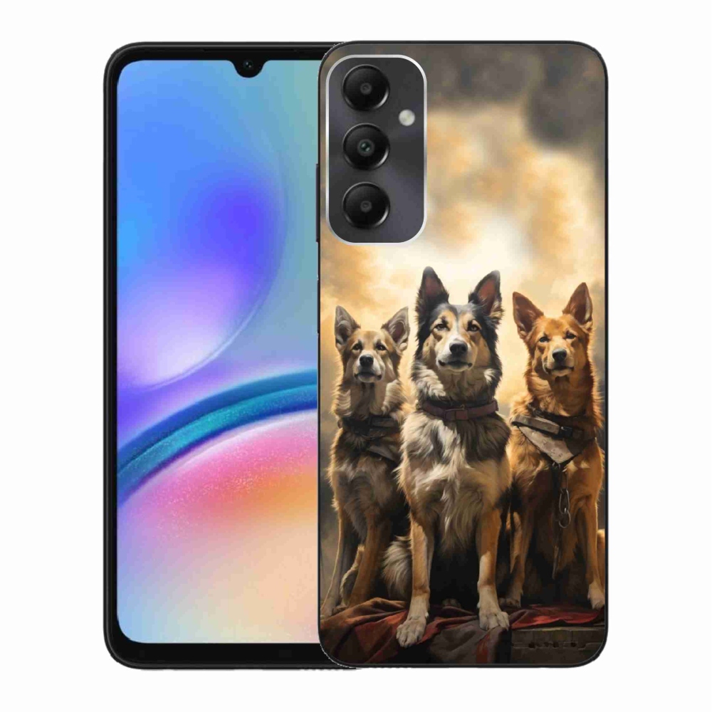 Gelový kryt mmCase na Samsung Galaxy A05s - tři psi