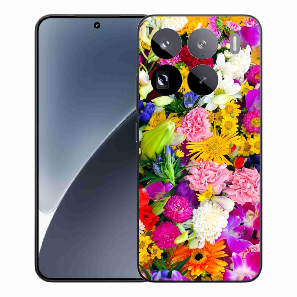 Gelový kryt mmCase na Xiaomi 15 Pro - květiny 12