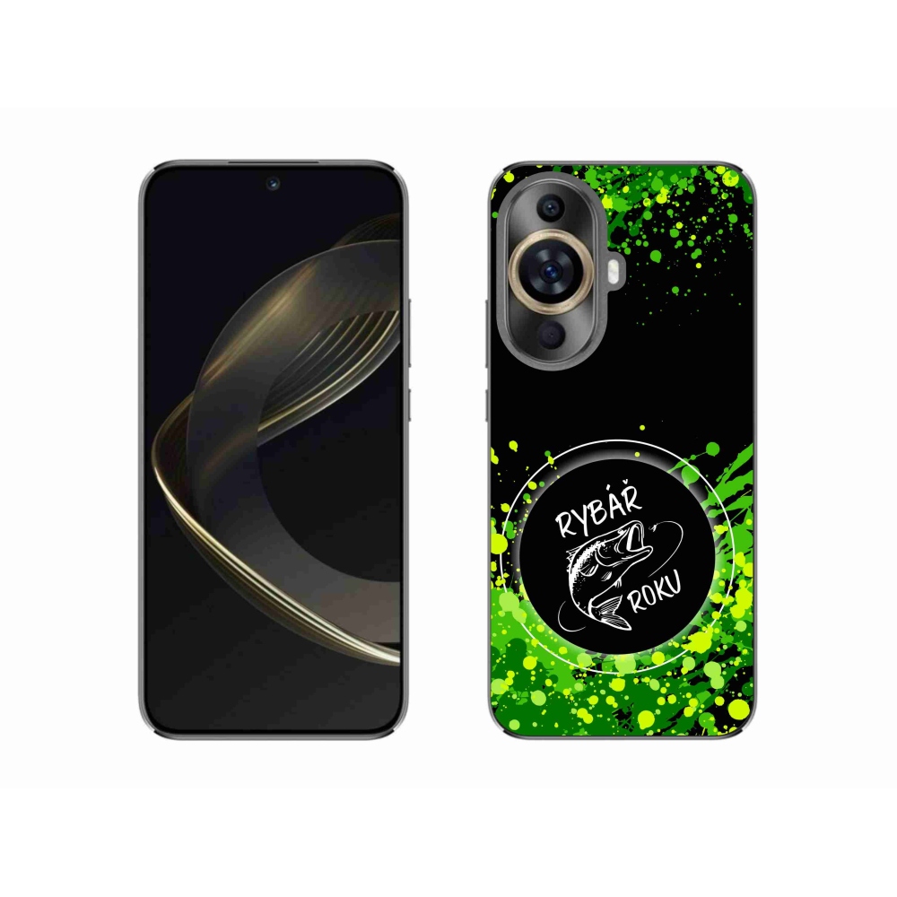 Gelový kryt mmCase na Huawei Nova 11 - rybář roku černé pozadí