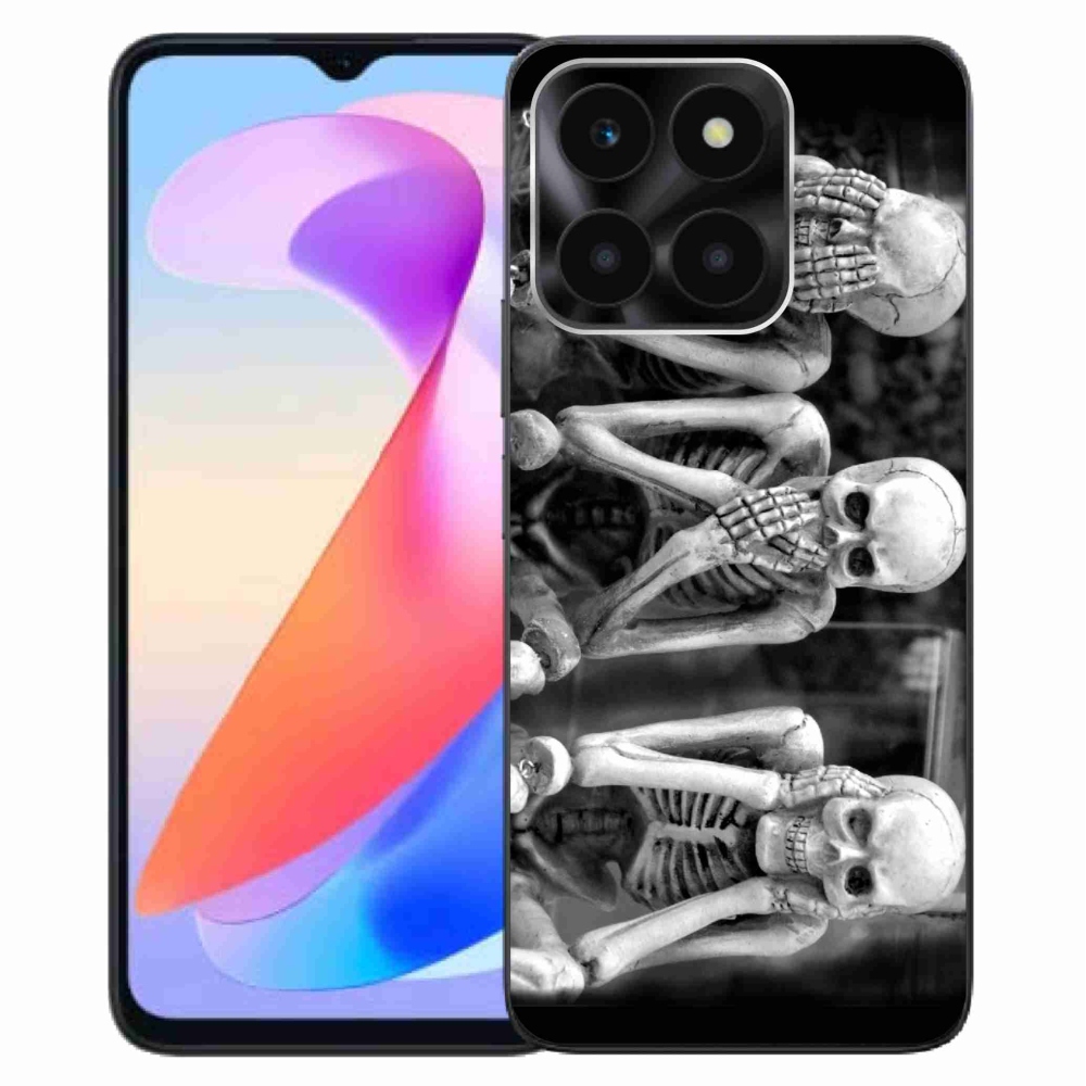 Gelový kryt mmCase na Honor X6a - kostlivci