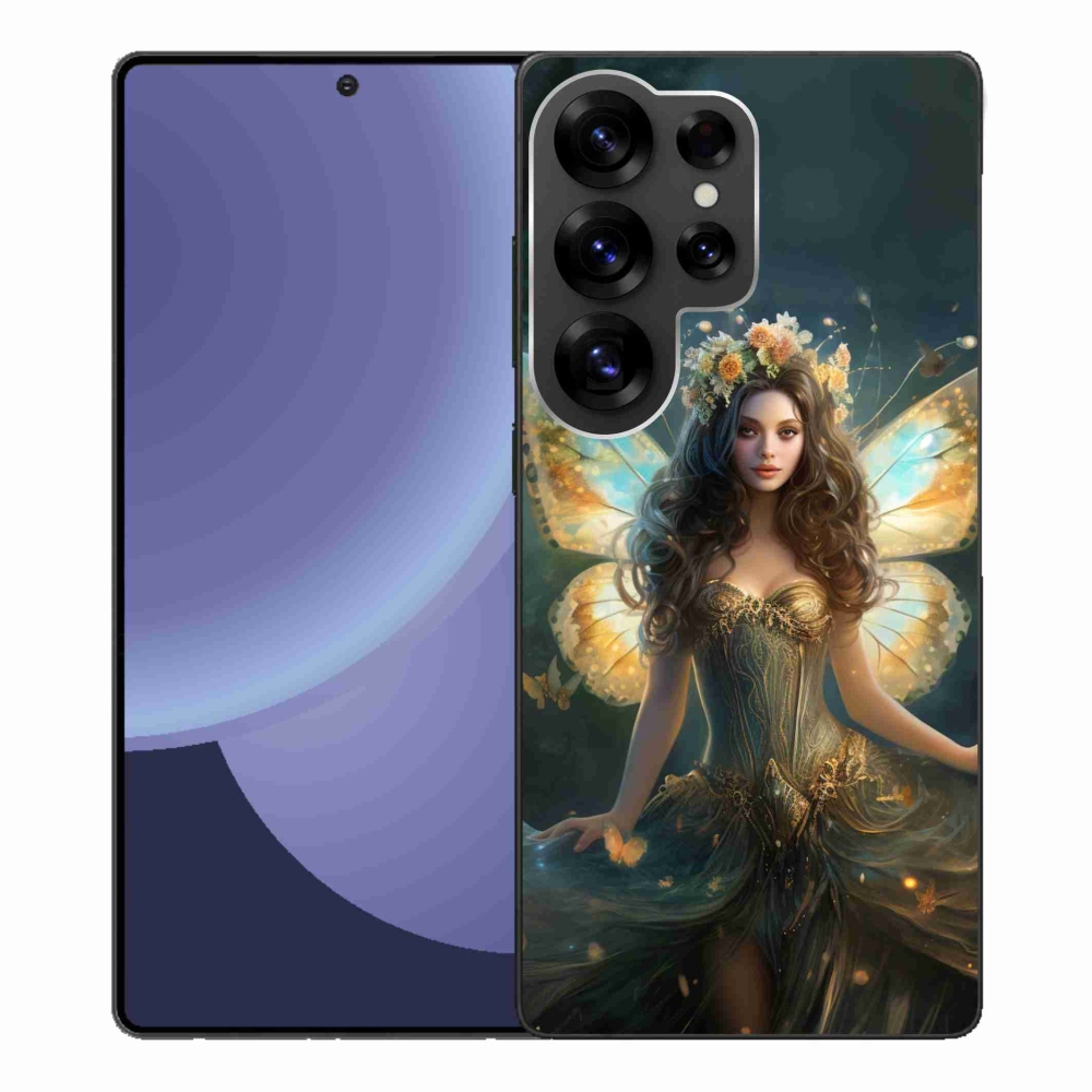 Gelový kryt mmCase na Samsung Galaxy S25 Ultra - motýlí žena