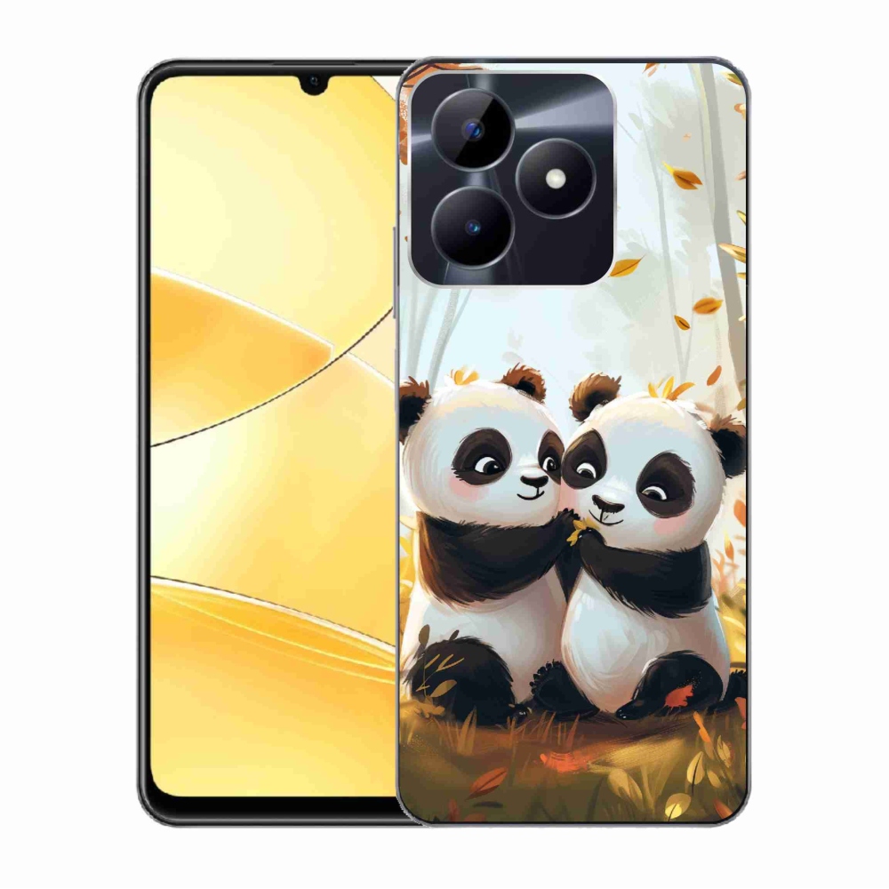 Gelový kryt mmCase na Realme C51/C53 - pandy
