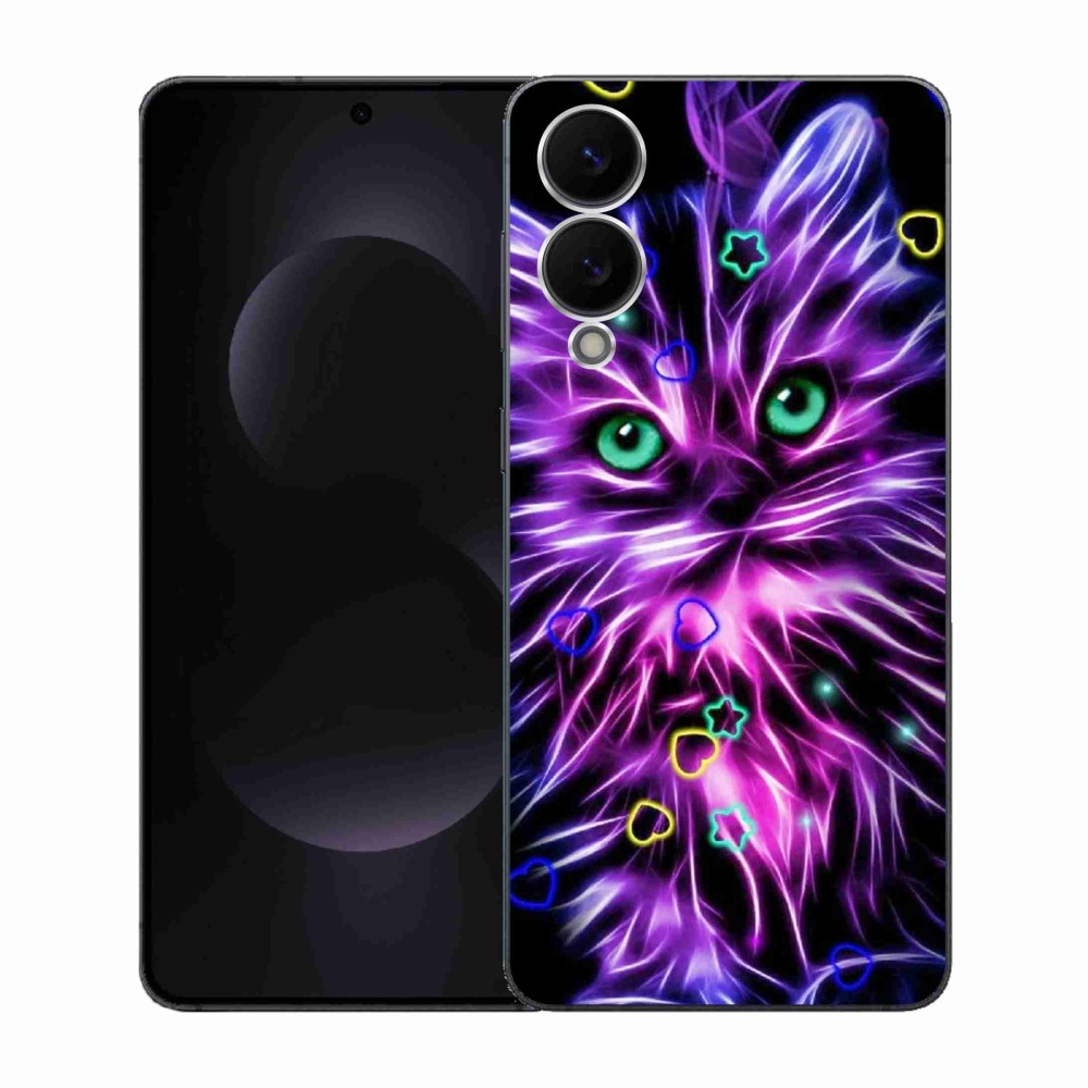 Gelový kryt mmCase na Samsung Galaxy S25 Edge - abstraktní kočka