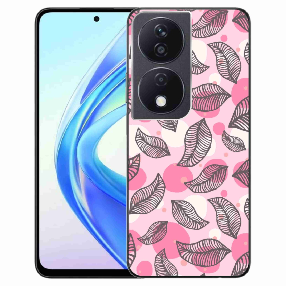 Gelový kryt mmCase na Honor X7b/Honor 90 Smart - kreslené padající listy