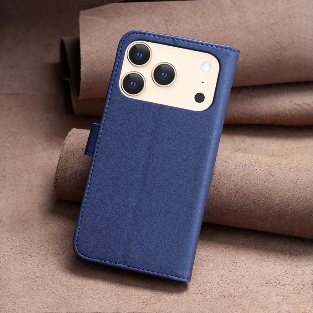 BNF knížkové pouzdro na iPhone 17 Pro - modré
