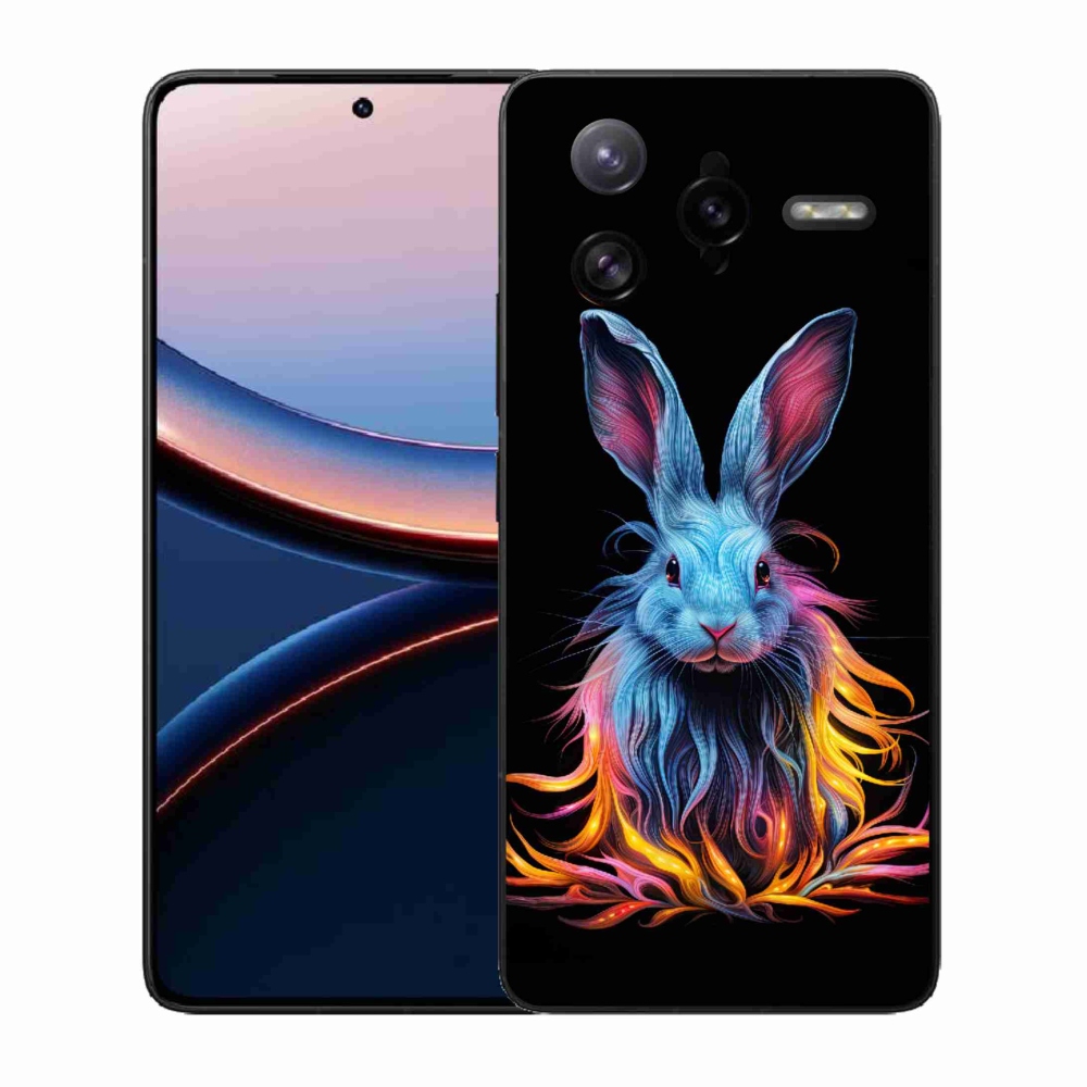Gelový kryt mmCase na Xiaomi Poco F7 Ultra - abstraktní zajíc