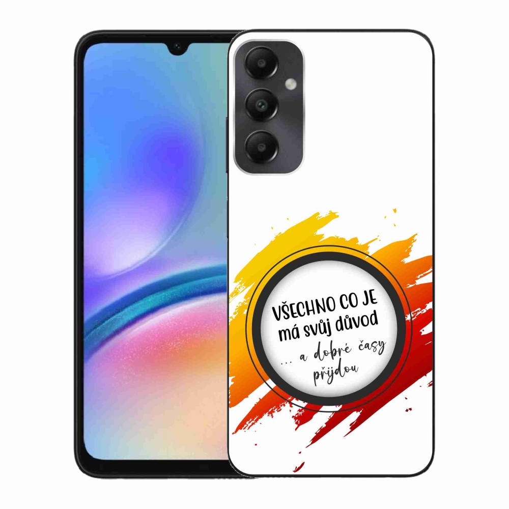 Gelový kryt mmCase na Samsung Galaxy A05s - citát 3 bílé pozadí