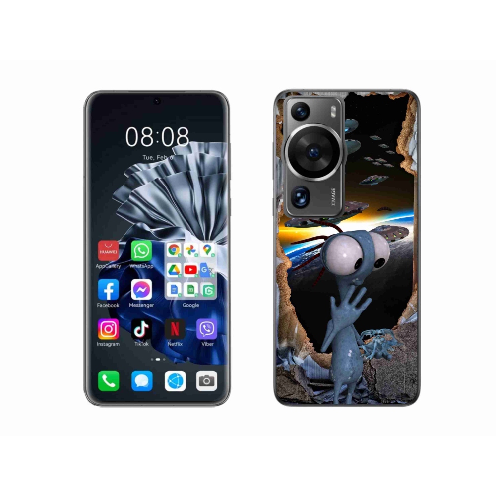Gelový kryt mmCase na Huawei P60 Pro - mimozemšťan