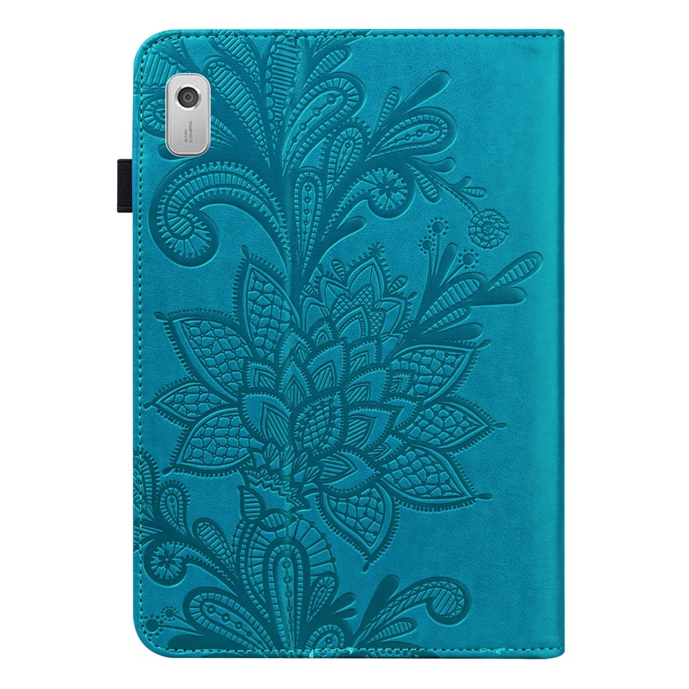 Flower zavírací pouzdro na Lenovo Tab M8 4. Gen (2024) - modré