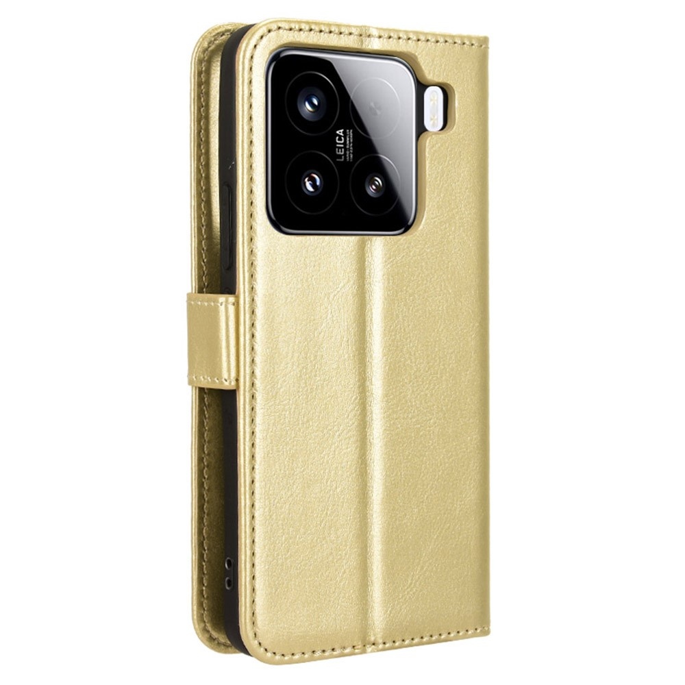 Crazy knížkové pouzdro na Xiaomi 15 Pro - zlaté