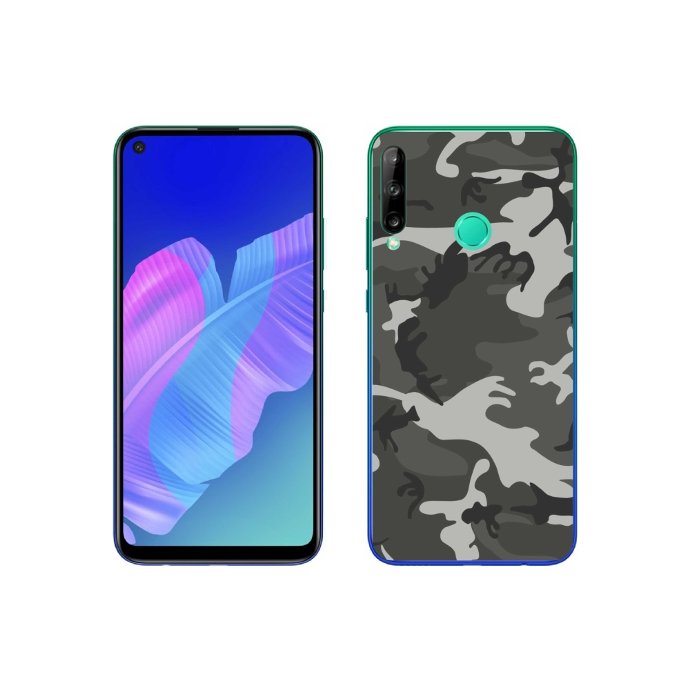 Gelový kryt mmCase na Huawei P40 Lite E - maskáčový vzor