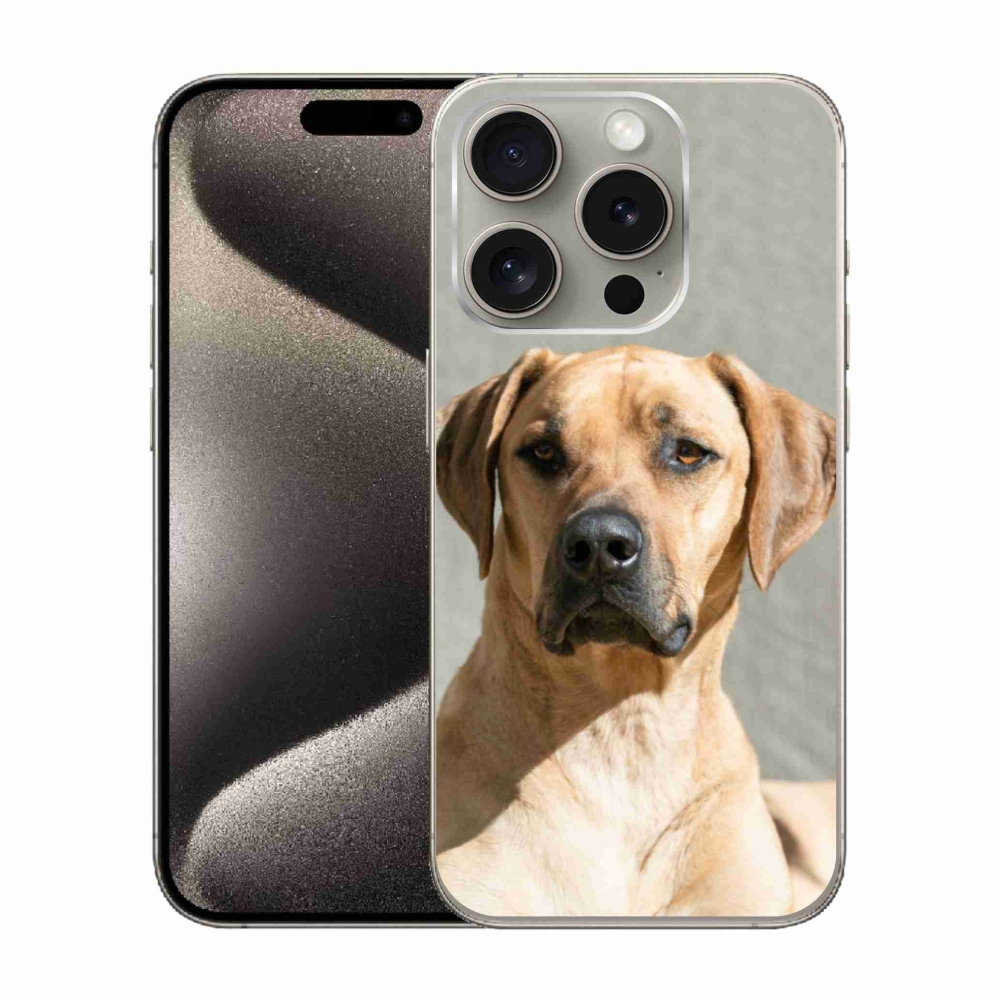 Gelový kryt mmCase na iPhone 15 Pro - ridgeback
