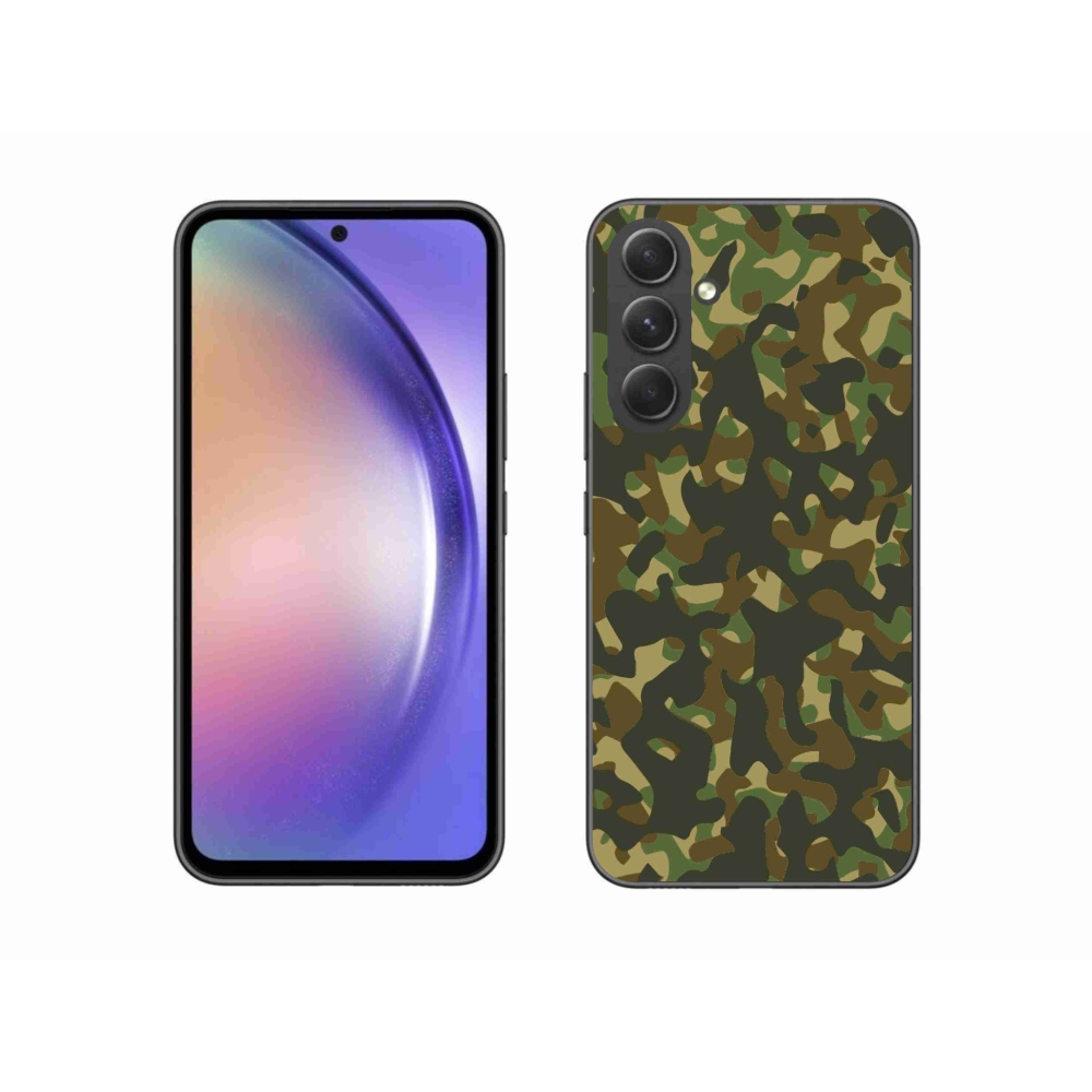 Gelový kryt mmCase na Samsung Galaxy A54 5G - maskáčový vzor 1
