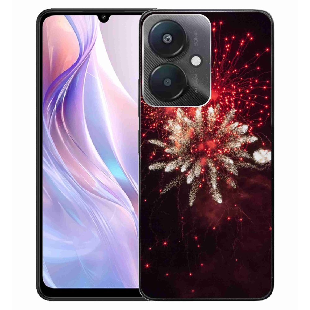 Gelový kryt mmCase na Xiaomi Redmi 13C 5G - ohňostroj