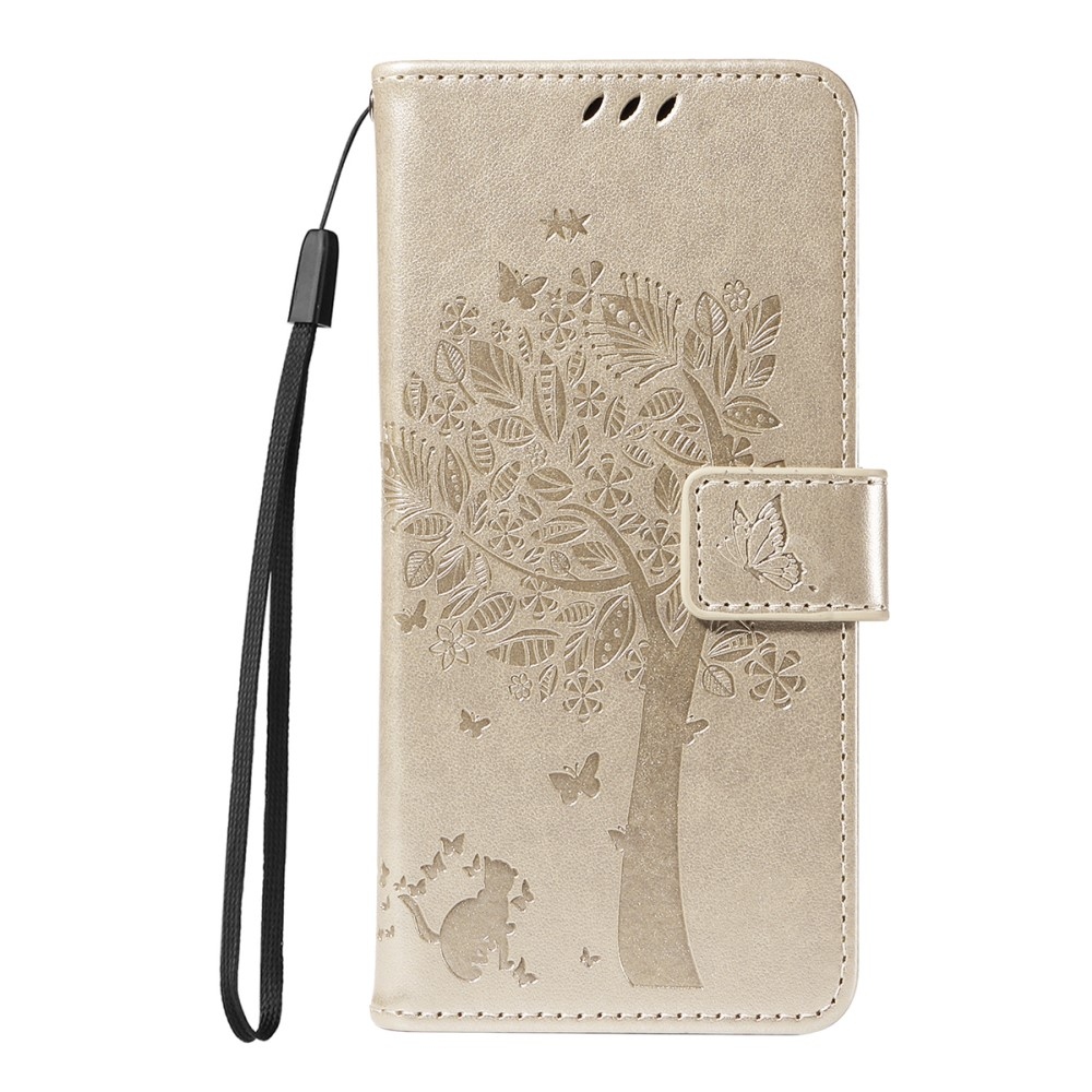 Trees knížkové pouzdro na Xiaomi Redmi A5 (173.45x79.35x8.45mm) - zlaté